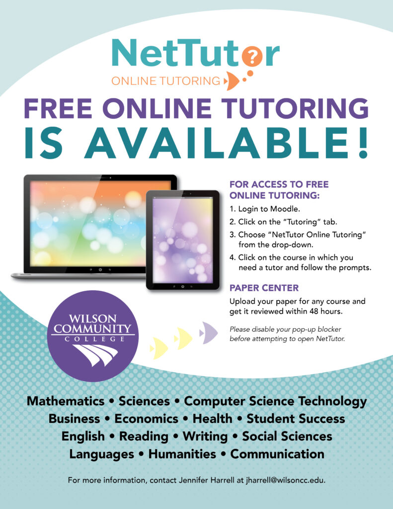 Online Tutoring - Wilson Community College - Wilson, NC